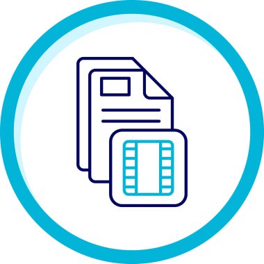 Dosya. Web simgesi basit illüstrasyon