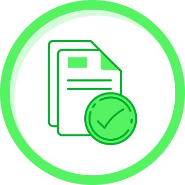 Belge. Web simgesi basit illüstrasyon