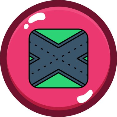 top topu simgesi doldurulmuş dış hat biçiminde