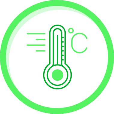 termometre simgesi vektör illüstrasyonu