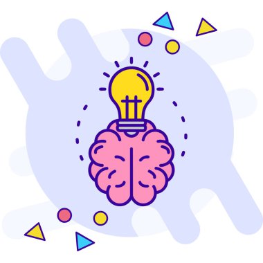 Fikir simge tasarlamak vektör