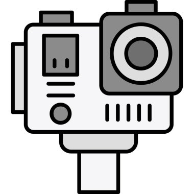 Kamera. Web simgesi basit illüstrasyon