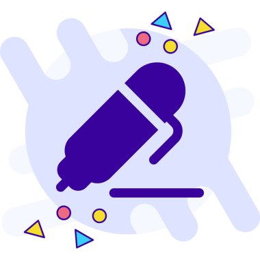 Konuşmacı. Web simgesi basit illüstrasyon