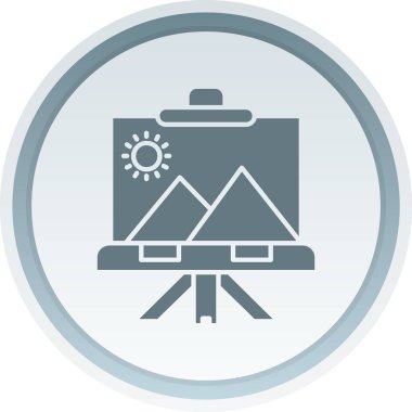 güzel dağ sembolü vektör simgesi