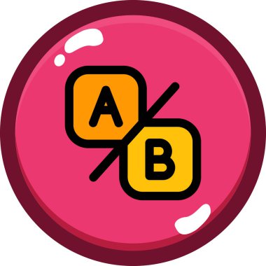 b b simgesinin vektör illüstrasyonu