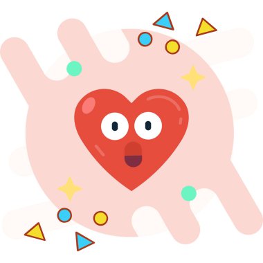 Sevgililer günün kutlu olsun. Şirin kawaii çizgi film karakteri. elleri olan kalp..