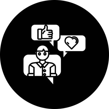 Basit vektör simgesi, iş adamının çizimi