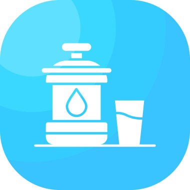 su damlası vektör simgesi modern basit illüstrasyon