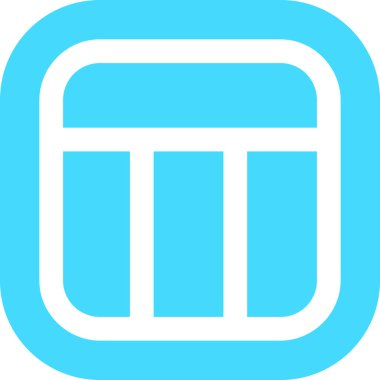 Katı çoklu daire düzeni, basit vektör illüstrasyonu