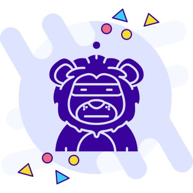 hayvan simgesi vektör illüstrasyonu