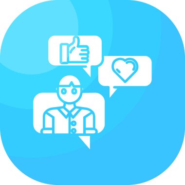 Bir kalp simgesinin vektör illüstrasyonu