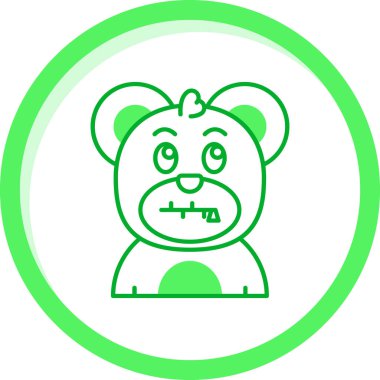 kızgın yüz simgesi vektör illüstrasyonu