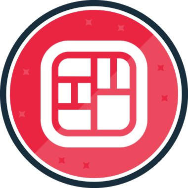 Bir yıldız simgesinin vektör illüstrasyonu