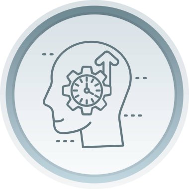 zaman yönetimi simgesi, vektör illüstrasyonu