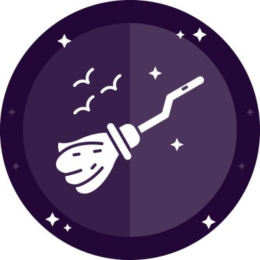 Süpürge ve küreğin vektör çizimi