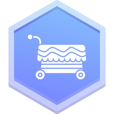 Alışveriş sepeti simgesi. Alışveriş sepeti vektör simgesi web için basit örnek