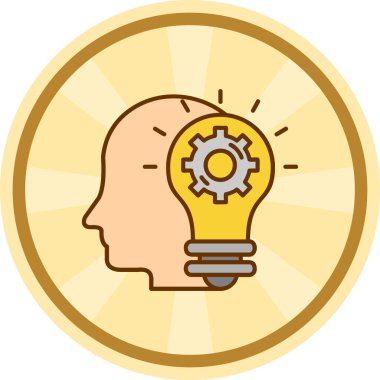 yaratıcı fikir simgesi, modern vektör illüstrasyon tasarımı