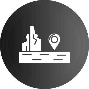 Konum simgesinin vektör illüstrasyonu