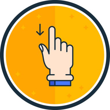 işaret parmağı jest simgesi - özet biçimi