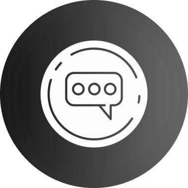 Beyaz arkaplanda konuşma balonu simgesi izole edildi