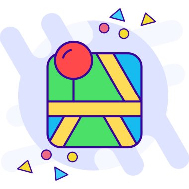 Top topu ikon vektörü. Maç tabelasının ana hatları. izole edilmiş sınır sembolü çizimi