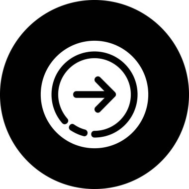 ok yönü simgesi, vektör illüstrasyonu