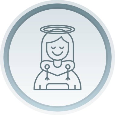 kadın simge vektör illüstrasyonu