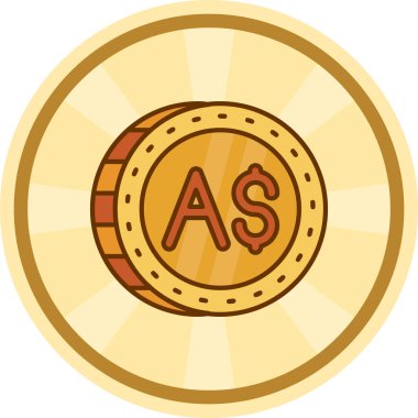 Bozuk Para Simgesi Moda Biçiminde İzole Arkaplan