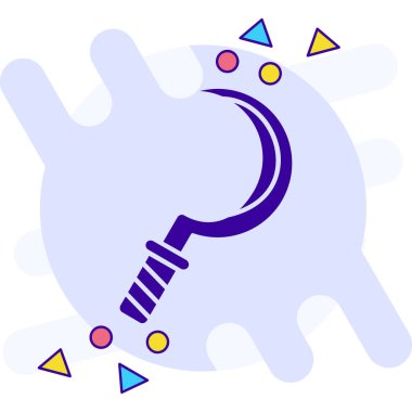 Tek bir simgenin vektör illüstrasyonu