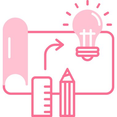 Ampul. Web simgesi vektör illüstrasyonu