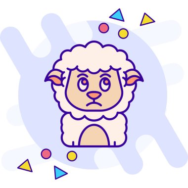 Koyun kafası vektör simgesi