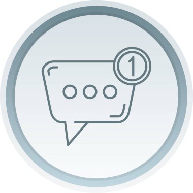 Sohbet mesajı vektör illüstrasyonu