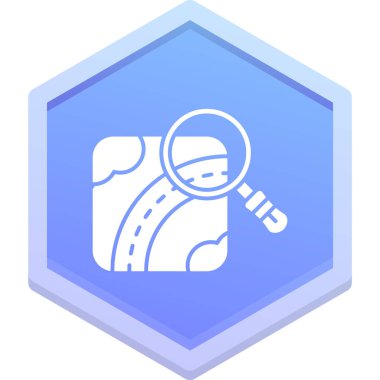 Arama konumu simgesi vektörü. İnce çizgi sembolü. izole edilmiş sınır sembolü çizimi