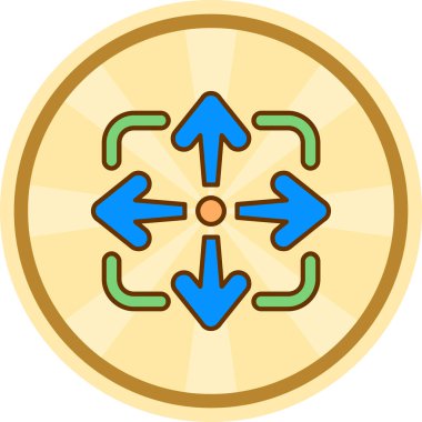 Eğilim biçimi izole edilmiş arkaplanda ok simgesi