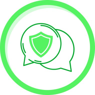 Kabarcıklı bir kalkanın vektör illüstrasyonu