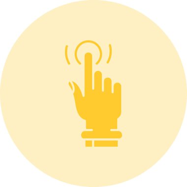 Dokunmatik ekran simgesinin vektör illüstrasyonu