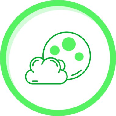 Bulut simgesinin vektör illüstrasyonu