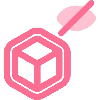 Kırmızı ve pembe renkli bir resmin vektör çizimi