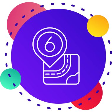 Beyaz arka planda izole edilmiş çizgi bovling ikonu. Renkli hatları olan renkli bir kavram. vektör