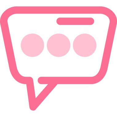 Sohbet simgesi vektör illüstrasyonu