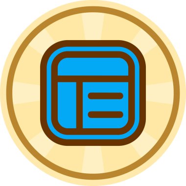 Para simgesinin vektör illüstrasyonu