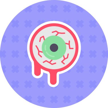 Göz. Web simgesi basit illüstrasyon