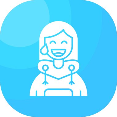 kadın avatar kullanıcı simgesi rozet biçiminde