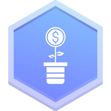 Dolar işareti vektör simgesi