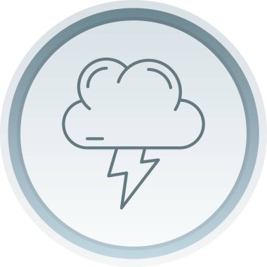 Bulut simgesi vektör illüstrasyonu