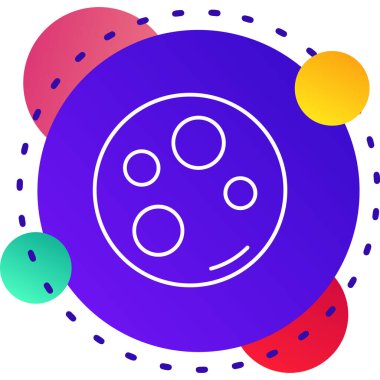 Beyaz arkaplanda izole edilmiş renk çizgisi güneş simgesi. Çember çizimi. vektör.