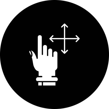 parmak simgesi vektör illüstrasyonu