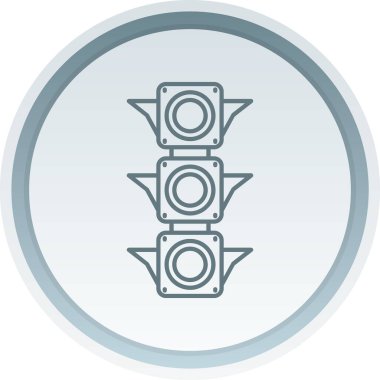 Trafik ışığı simgesi. vektör illüstrasyonu