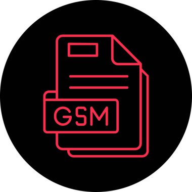 Belge dosya biçimi simgesinin vektör çizimi