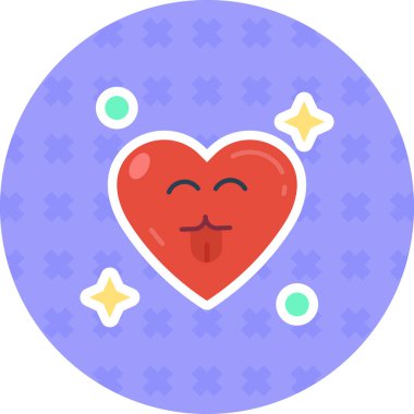 Kalp. aşk simgesi basit illüstrasyon